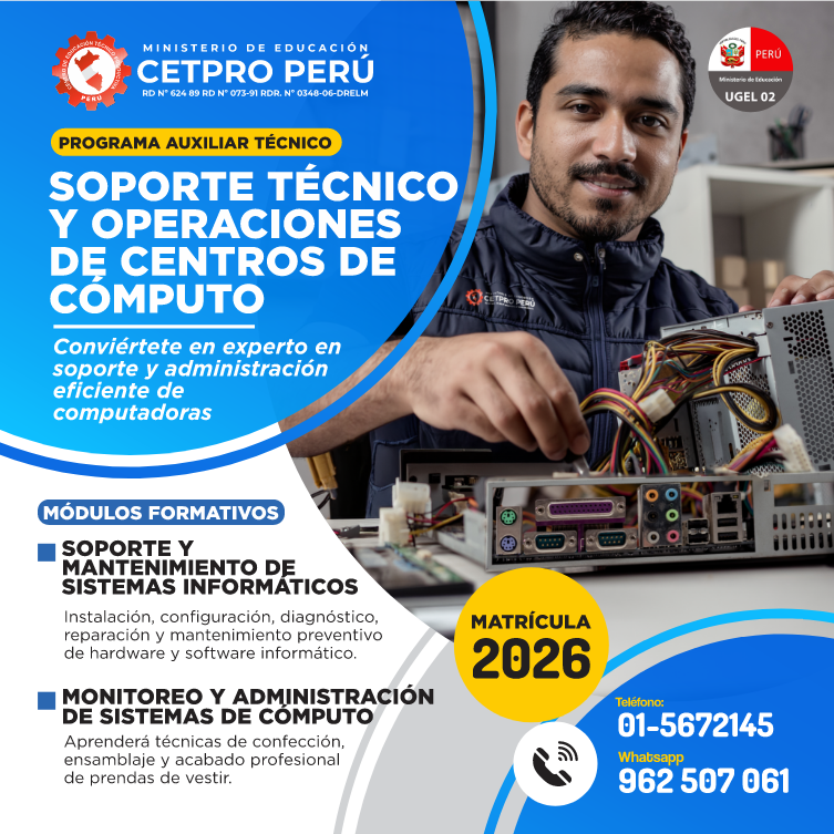 Soporte Técnico y Operaciones de Centros de Cómputo